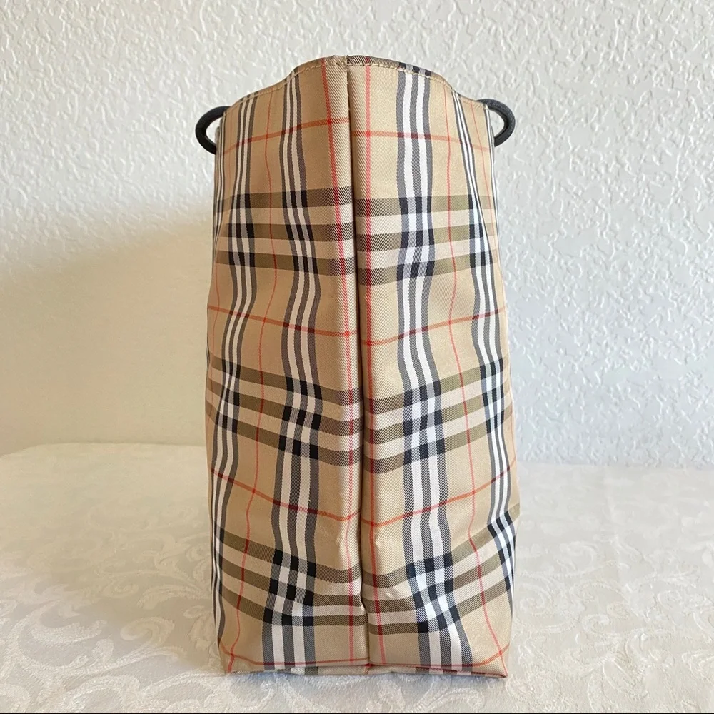 Burberry check nylon tote